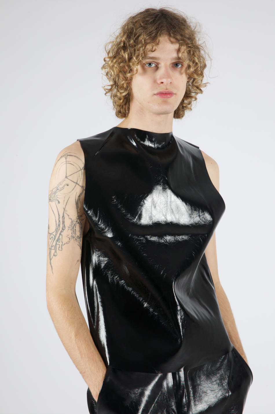 Atticus Vegan Leather Shell Black