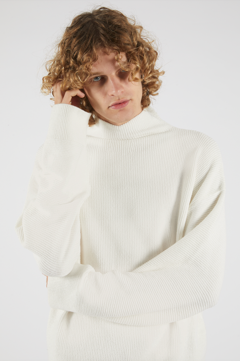 Nathaniel Knit Sweater Ecru