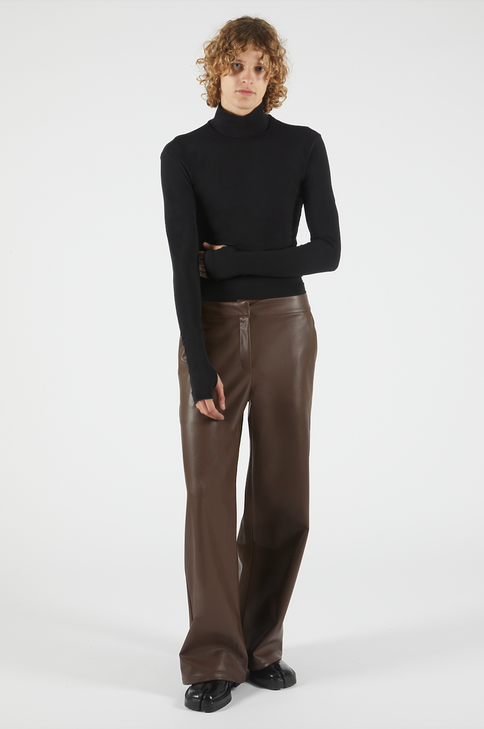 Winston Vegan Leather Pant Chocolate