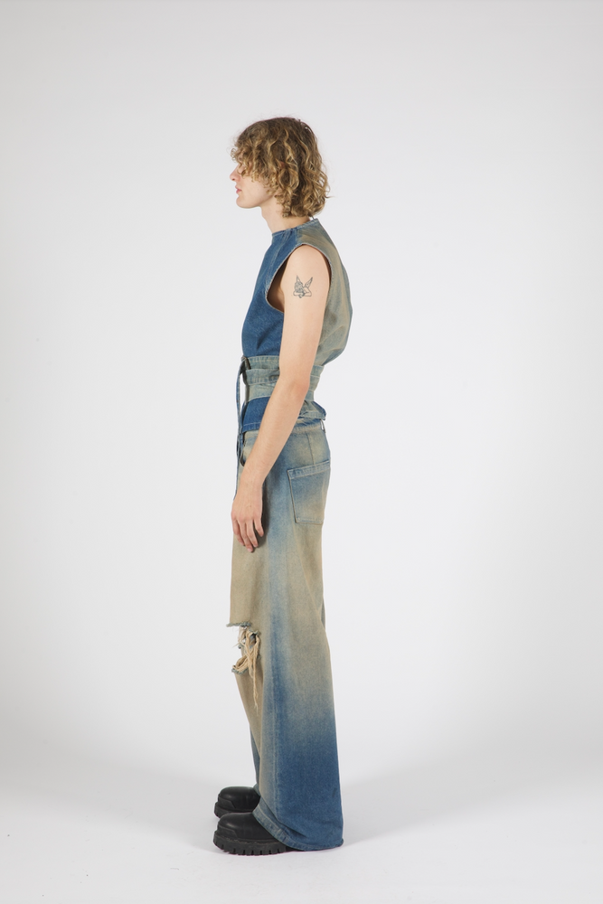 
            
                Load image into Gallery viewer, Merle Tint Wash Denim Top
            
        