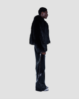 
            
                Load image into Gallery viewer, Sam Faux Fur Coat Black
            
        