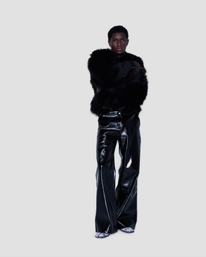 
            
                Load image into Gallery viewer, Sam Faux Fur Coat Black
            
        