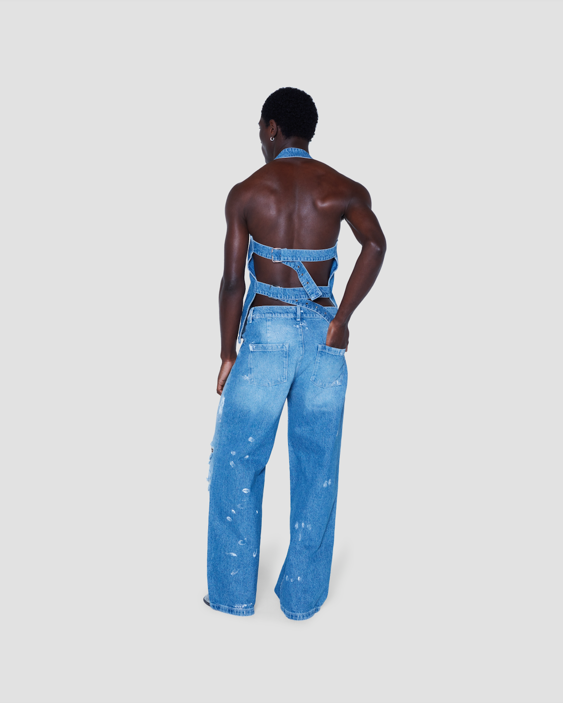 Ross Blue Paint Splash Jeans