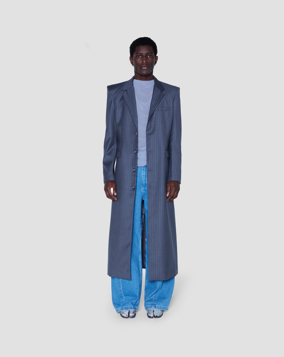 Levi Longline Blazer Grey