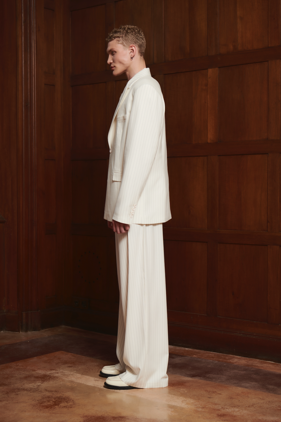 Jayme Blazer White Pinstripe