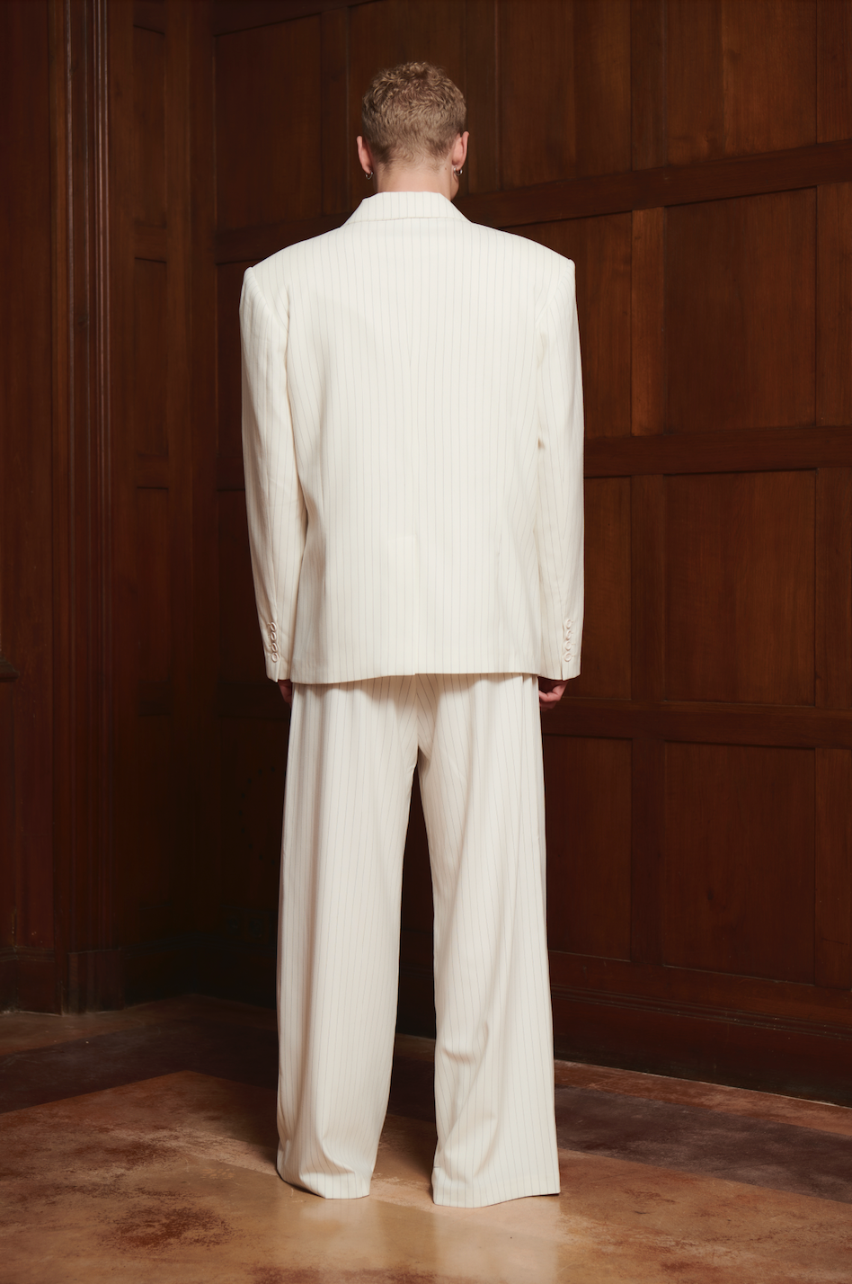 Jayme Blazer White Pinstripe