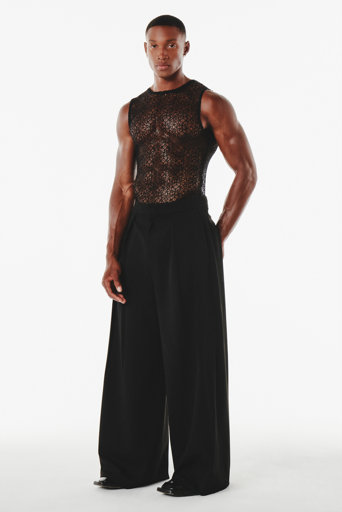 Ash Top Black Lace
