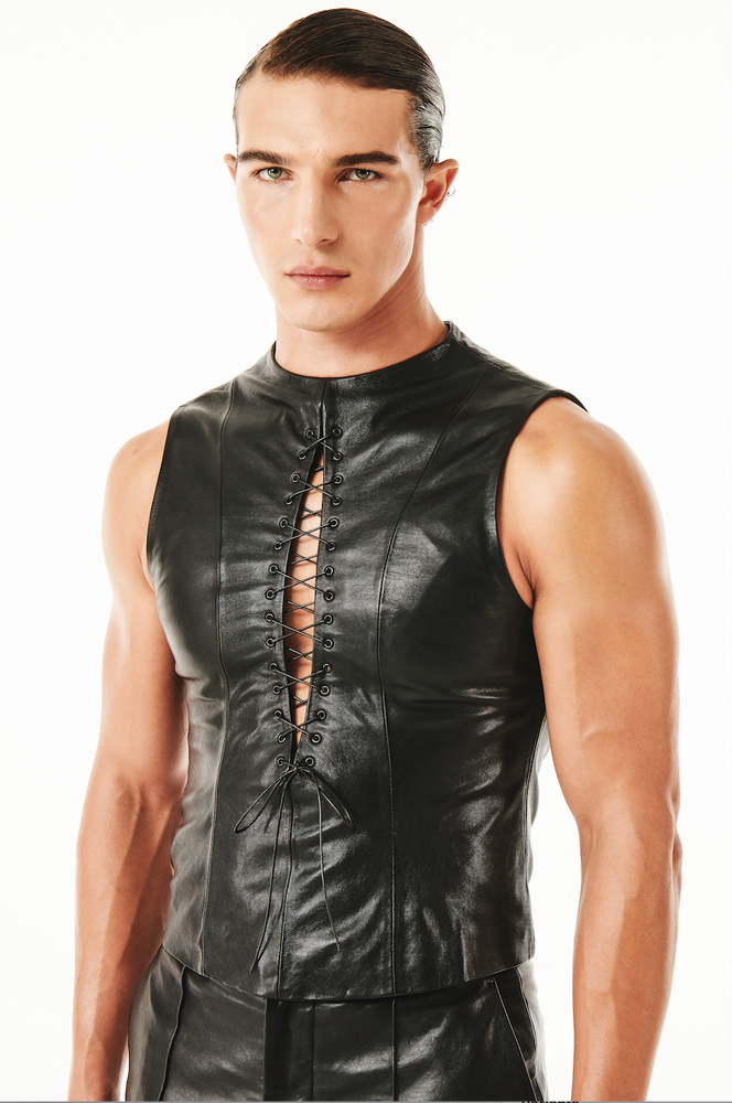Sylas Black Leather