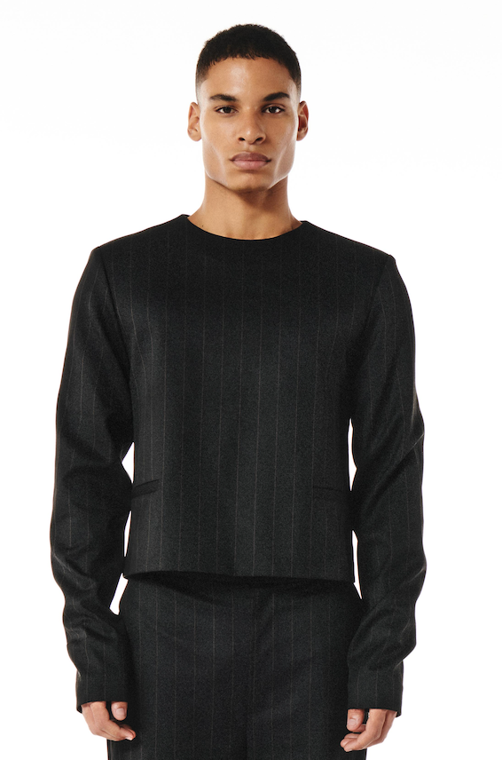 Jairo Black and Brown pinstripe