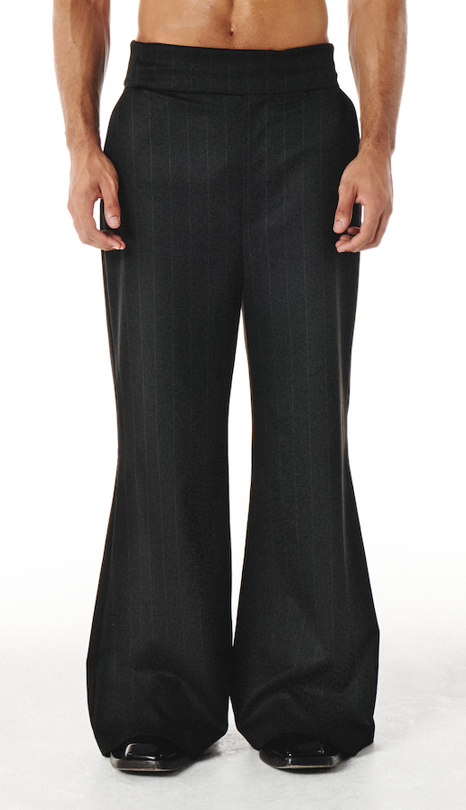 Axel Pants Black and Brown pinestripe