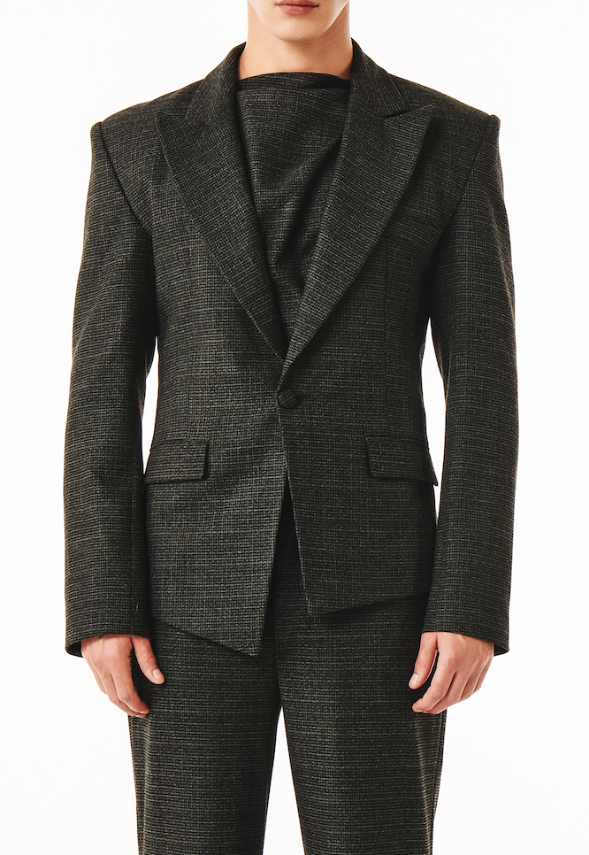 Pierre Blazer Micro Check