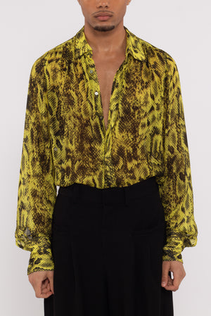 London Yellow Snake Shirt