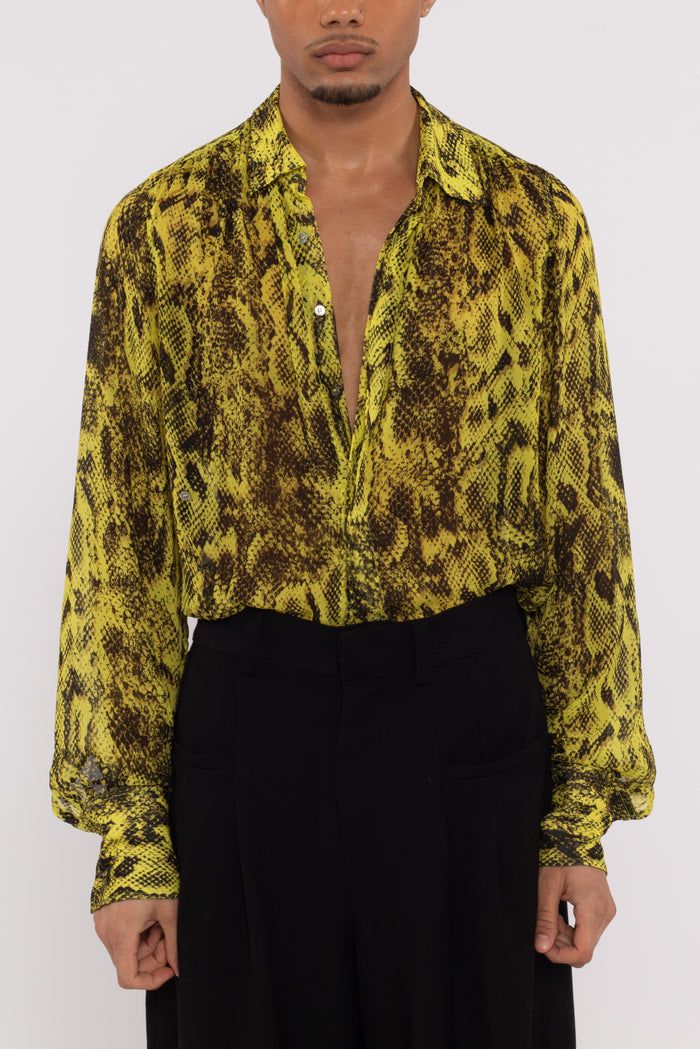 London Yellow Snake Shirt