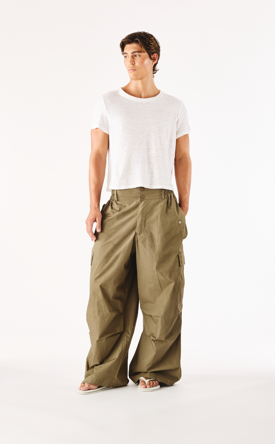 Oren Linen Tee White