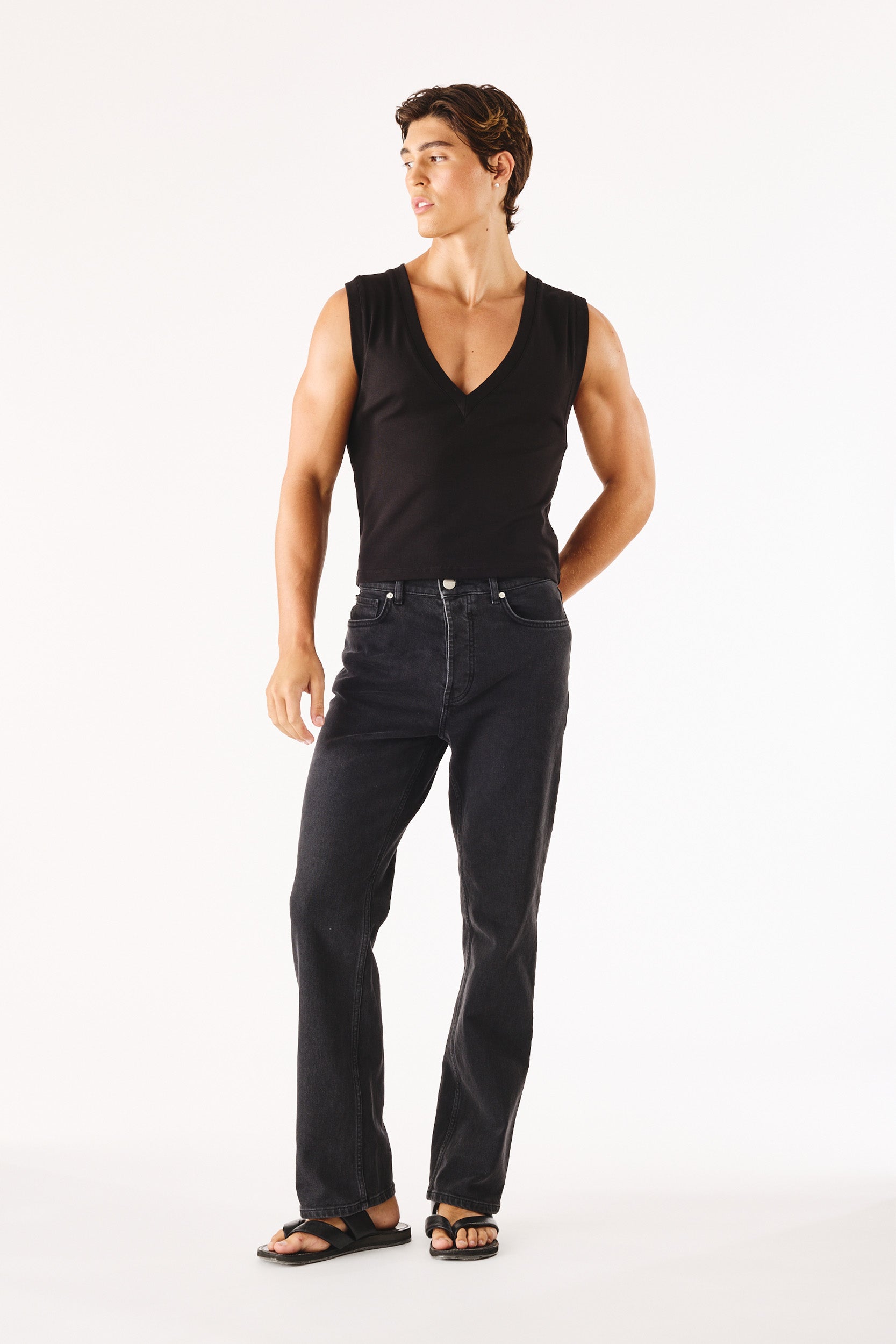 John Denim Pant Washed Black