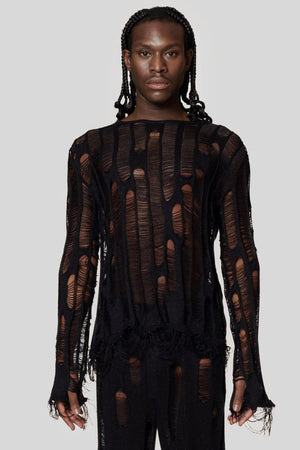 
            
                Load image into Gallery viewer, North Engineered Laddered Knit Black
            
        