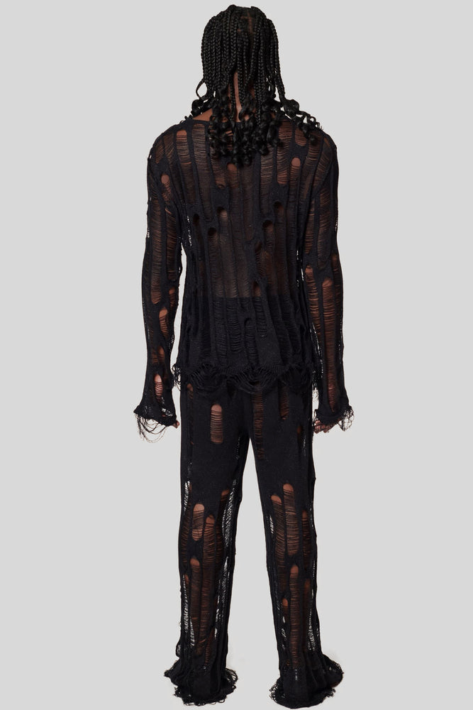 
            
                Load image into Gallery viewer, North Engineered Laddered Knit Black
            
        