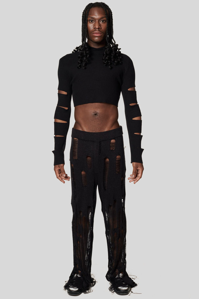 
            
                Load image into Gallery viewer, West Knit Pants Black
            
        