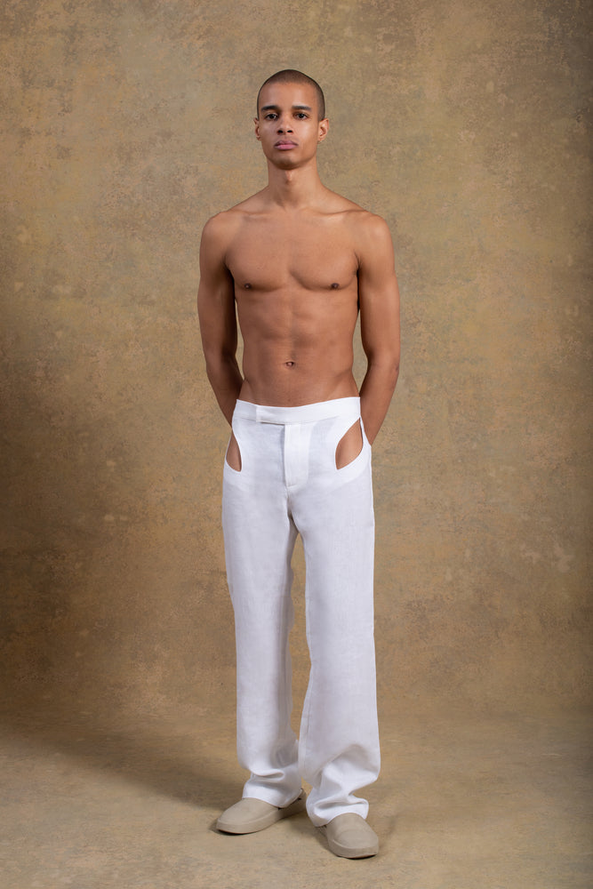 
            
                Load image into Gallery viewer, Lake Cut Out Pant White
            
        