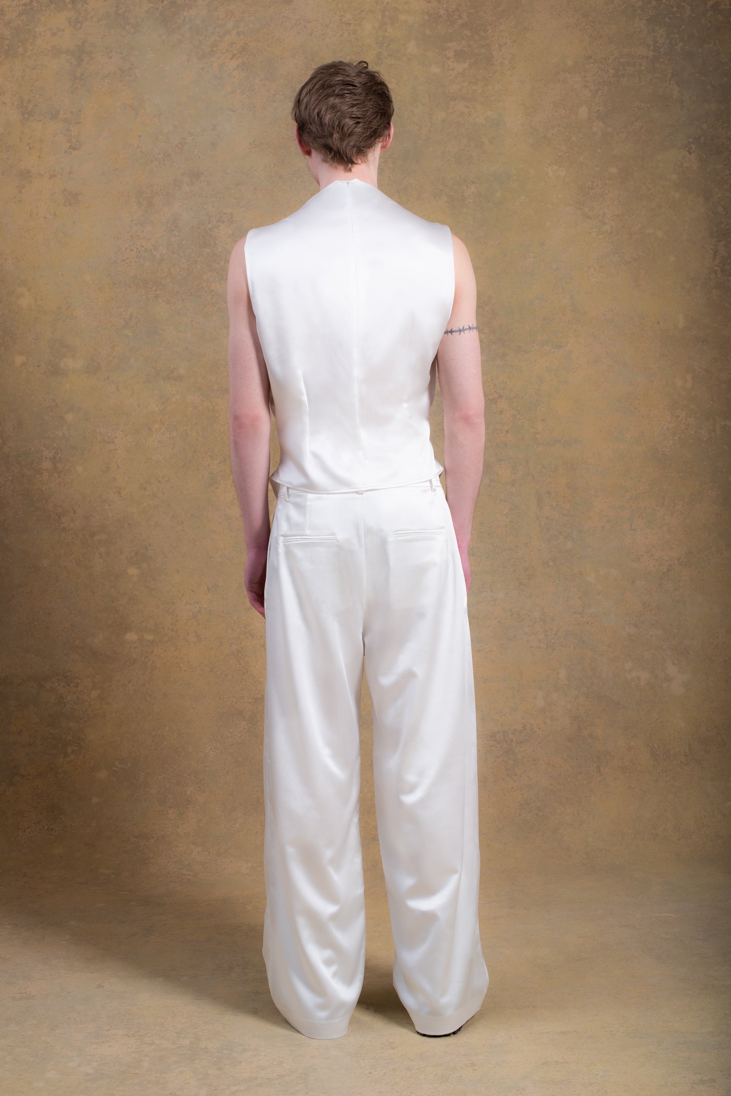 Benjamin Satin Pants Ivory