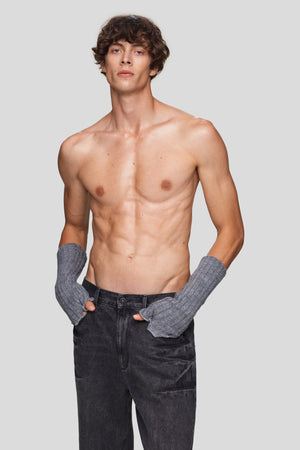 Ben Knit Gloves Grey