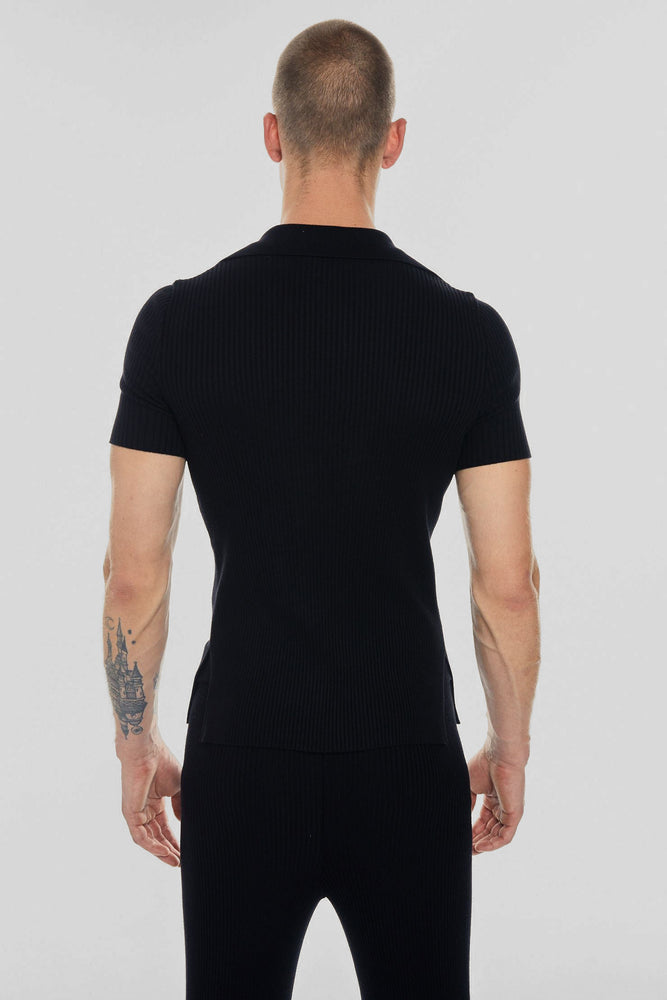 
            
                Load image into Gallery viewer, Josh Knitted Tee Black
            
        